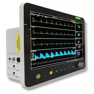 PM6800V 15인치 수의학 멀티파라미터 모니터(ECG RESP SpO2 NIBP 온도 PR 포함)