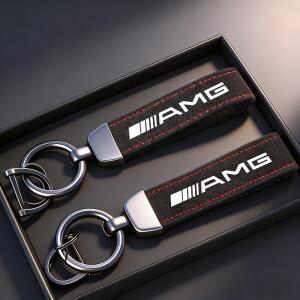 [호환품]자동차 로고 키링 남성용 스웨이드 키체인 액세서리 메르세데스 벤츠 호환 AMG 호환 호환 W203 W21