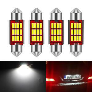 4Pcs Canbus 오류 없음 꽃줄 36mm C5W LED 번호판 빛 메르세데스 호환 벤츠 호환 W210 W169 AMG CLK 돔 라