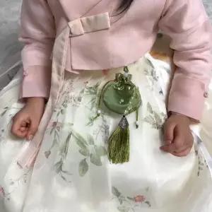 미니 복주머니 그린 가방 미니백 유행 여성백 파우치 복주머니 그린 미니백 유행
