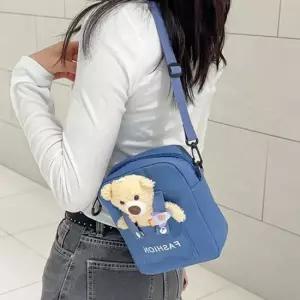 4컬러 귀여운 베어곰 인형 미니 크로스백 보조가방 귀여운가방 곰돌이가방 유니크한가방
