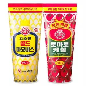 [오뚜기] 토마토 케찹 800g + 골드 마요네즈 800g[35954754]