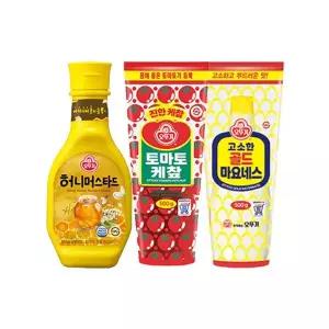 [오뚜기] 케찹 500g + 마요네즈 500g + 허니머스타드소스 535g[35954800]