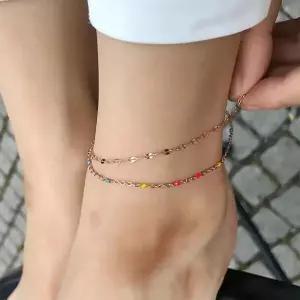 아트박스/신상오픈런 토젤라 볼체인 레인보우 비비드 발찌 여성 멀티컬러