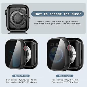 APPLE WATCH 시리즈 11 10 46MM와 호환되는 46MM 페이스 보호 IWATCH 케이스, 케이스 블랙용 커버 ZUMYZU 범퍼 방수 개인정보
