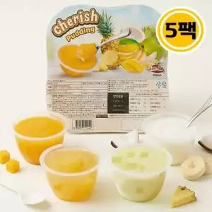 베트남 체리쉬 믹스 젤리 푸딩 320g 80g x4컵 5팩 망고 파인애플 바나나 코코넛 맛 과일젤리