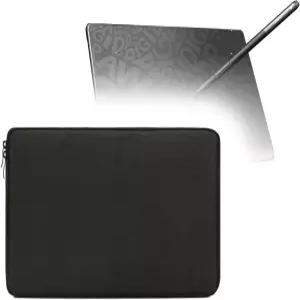 DIGIDRAW T410 드로잉 태블릿과 호환되는 박스웨이브 케이스 - 퀵지프 플러시수트 부드러운 내부가 있는