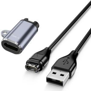 가민 호환 페닉스 8 7 6 / 포러너 255 비보액티브 4 3/베뉴 3s sq 2 충전 케이블용 USB 어댑터