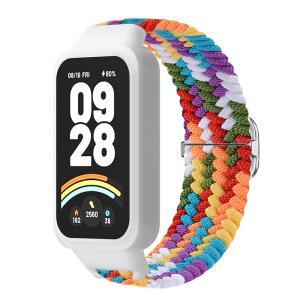 1x 나일론 루프 스트랩 + Xiaomi 밴드 9 용 범퍼 손목 벨트 Active Redmi Band 3 팔찌 Smartwatch 교체