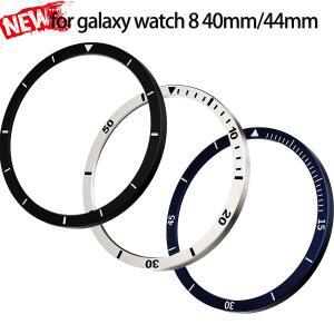 삼성호환 갤럭시 호환 워치 8 40mm/44mm 합금 베젤 스크린 보호 케이스  시간 및 속도 눈금이 새겨진 커버