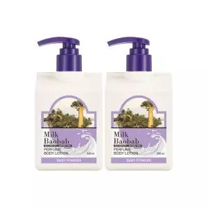 밀크바오밥 퍼퓸 바디로션 베이비파우더 더블 기획 250ml+250ml