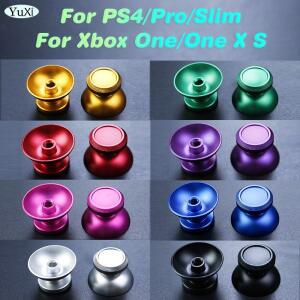 [호환품]Xbox One X S용 메탈 그립 캡 3D 아날로그 썸 스틱 알루미늄 PS4 Pro 슬림 컨트롤러용 범용 커버