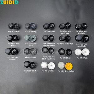 [호환품]ZUIDID 6PCS 교체용 3D 아날로그 썸스틱 썸 버섯 모양 그립 캡 커버 (PS4 Pro Slim PS5 Xbox One
