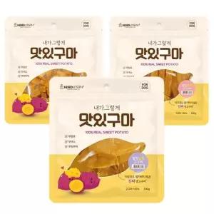 맛있구마 강아지간식 말랑 큐브 스틱 200g 3종 애견간식 (WAEE76D)