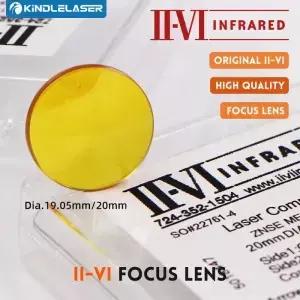 IIVI 적외선 CO2 초점 직경 19.05mm FL 38.1 50.8 63.5 76.2 절단기 ZnSe