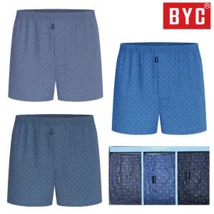 BYC 남성 남자 순면 기능성 더블박서 낭심주머니 트렁크 사각 빅사이즈 팬티 95-110 3매