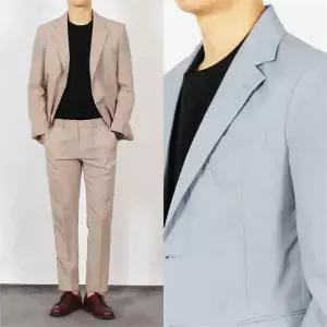 [하프클럽/세컨에디션]쿨링 홑겹 여름 캐주얼 정장세트