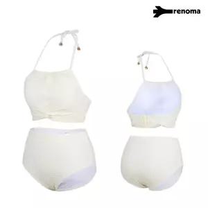 여성 비치 펄 크로셰 홀터넥 하이웨스트 비키니  LS2G302_폴리백증