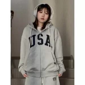 [후아유](김해점)USA 오버핏후드집업/WHMZG2291UG