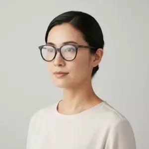 에스까다 안경테 VES A33F 0A01 라운드 뿔테 안경