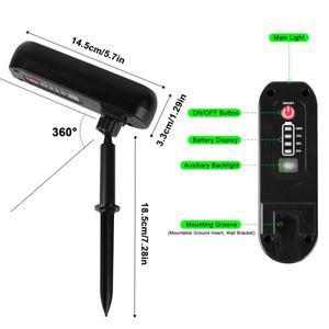 태양광 LED 조명 야외 벽 IP65 녹색 정원 스포트라이트, 나무 통로 마당용 업라이트