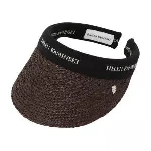 헬렌카민스키 [세일 시즌한정] 26SS 비앙카 8 여성 바이저 HAT52204 CHOCOLATE BLACK LOGO