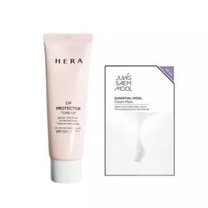헤라 UV프로텍터 톤업 SPF50+/PA++++ 40ml+정샘물 마스크 시트팩 1매