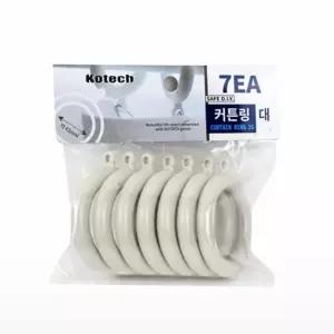 [룽스_64]셀프커튼 커튼링 대 커튼부자재 7EA 아이보리