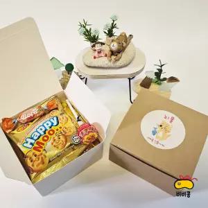 비비콩 앙증세트 학교 학원 교회 행사 단체 간식 꾸러미 박스 어린이집 유치원 생일 답례품 미니 과자 선물 세트 구디백