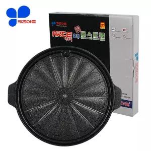 키친아트 아르떼 원형로스트팬(34cm) 구이판 삼겹살불판 고기불판 그릴팬 마블코팅