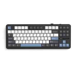 AULA F87Pro 유무선 독거미 한글 기계식 키보드 펀키스 국내 정품 인디고 블랙, 저소음 솜사탕축