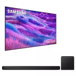 [삼성전자]삼성 TV KQ100QNF80FXKR+사운드바HW-Q800F 스탠드 배송무료