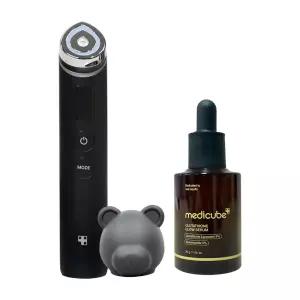 메디큐브 부스터프로블랙+베어헤드캡+앰플30g 1개 .