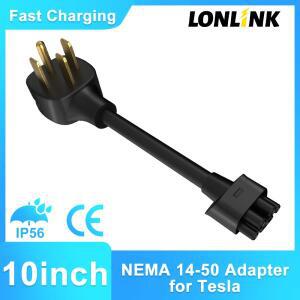 Tesla Gen 2 모바일 휴대용 충전기용 LONLINK NEMA 14-50 어댑터, 충전기는 32Amp Nema 240V/250V US에 연