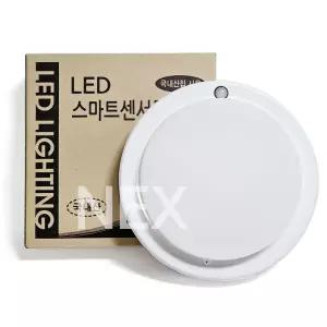 글로벌엘이디 LED 스마트 원형 센서등 15W 주광색 고정형 스마트센서 GB-WD15FD