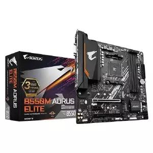 GIGABYTE B550M AORUS ELITE 백패널 포함