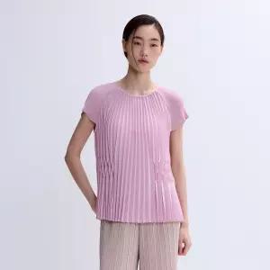 다이아 포인트 래글런 캡소매 블라우스_PPBLM126003