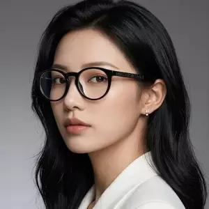 베르사체 MUST IT_ 안경테 VE3355 U GB1 명품 원형 뿔테 양각 로고 남자 여자