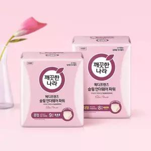 깨끗한나라 메디프렌즈 슬림 언더웨어 파워 (중형 9개입x2팩 / 대형 8개입x2팩 택1)