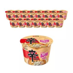 농심 신라면툼바 큰사발면, 113g, 16개