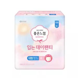 좋은느낌 입는 생리대 이지 케어 데이팬티 대형 8개입 5개