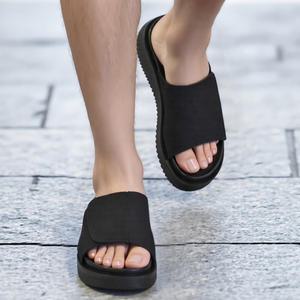 빠르미쇼핑 국산 키높이슬리퍼 남성 푹신한 쿠션 벨크로 슬리퍼 5.5cm