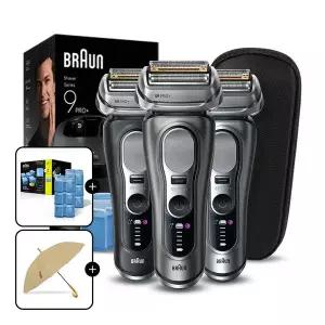 [BRAUN][36만원대+세정액6개+브라운 장우산]브라운 전기면도기 시리즈9 PRO+ 울트라씬 세척충전스테이션