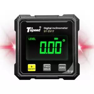 Tspeed 디지털수평기 각도계 ST-2517 자석 수평계 레이저레벨기 각도기