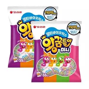 오리온 멀티바이오틱스 왕꿈틀이 미니 55입, 2개