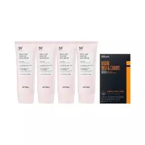 아트델리 멜라컷 톤업 선크림 50ml x4 + 비피움 다이어트 커피 28포