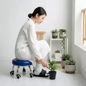 안증뱅이 의자 바퀴 달린 좌식 앉은 돌돌이 동글뱅이 무빙 이동식 작업 청소 빨래