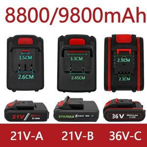 전동 톱 공구 정원 전기 드릴 충전식 배터리 호환용용 21V-36V 8800/9800mAh 리튬 이온