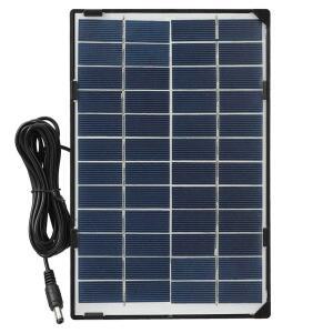 15W 12V 태양 전지 패널 다결정 충전기 정원 조명 RV 야외 카메라 보안 모니터링에 적합