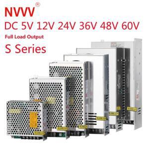 NVVV S 시리즈 스위칭 전원 공급 장치  AC-DC 전압 안정기 변압기  5V  12V  36V  15-800W  110 220V